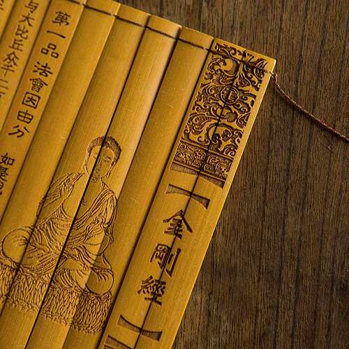 古代的书卷论语三字经竹简书卷舞台道具弟子规中国风儿童竹书卷轴