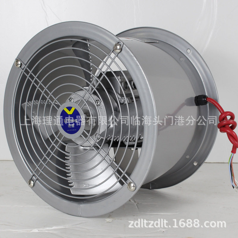 浙东理通SFW-G2.5-2250W耐高温F级铜线低噪声铝叶轴流风机管道式