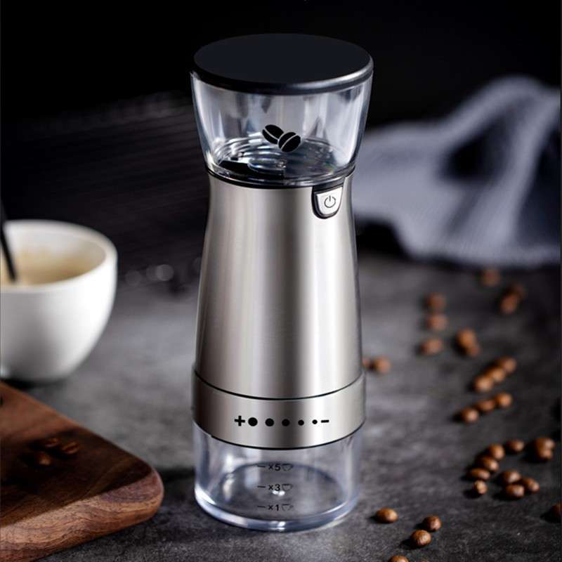 不锈钢电动研磨器 日式胡椒研磨器家用黑胡椒粒研磨瓶家居干磨机