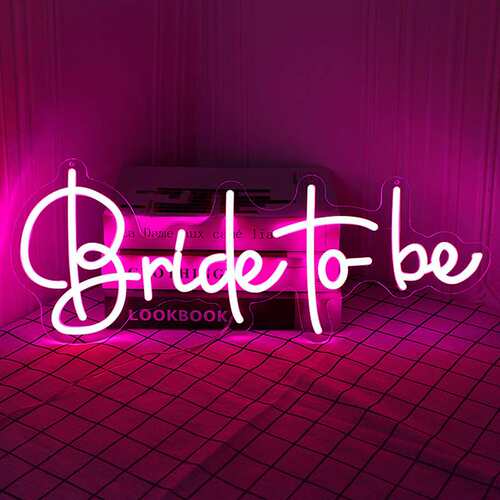 跨境Bride to be霓虹灯发光字招牌婚礼活动英文字母装饰灯外贸灯