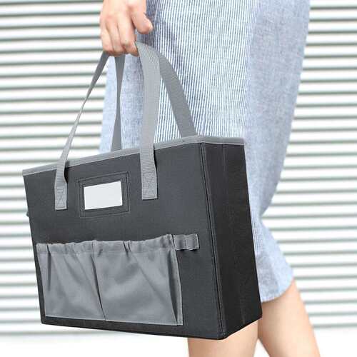 亚马逊现货新品可折叠悬挂文件夹教师收纳袋File Folder Tote