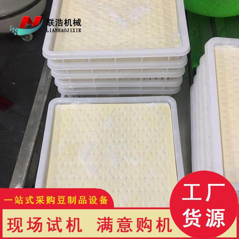 大型冲豆腐机生产 豆制品浆加工设备 联LH-CJ1A浩浆冲豆腐机器线