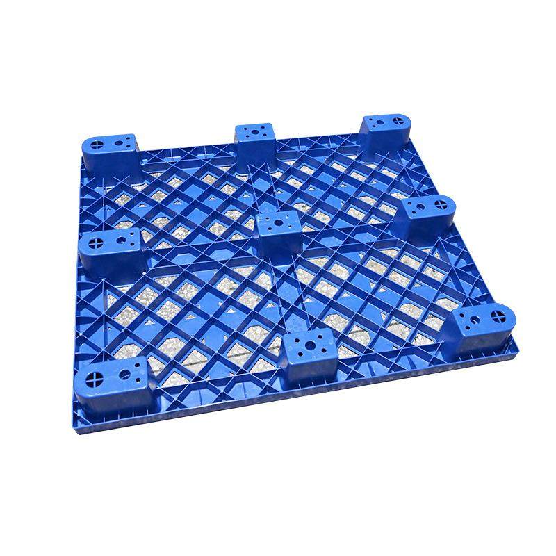网格九脚型塑卡 塑料栈胶板单板面格网卡板塑ZBE料托盘厂