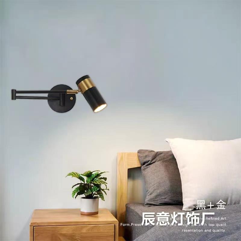北欧壁灯卧室床头阅读灯简约现代走廊过道镜前灯阳台时尚创意灯