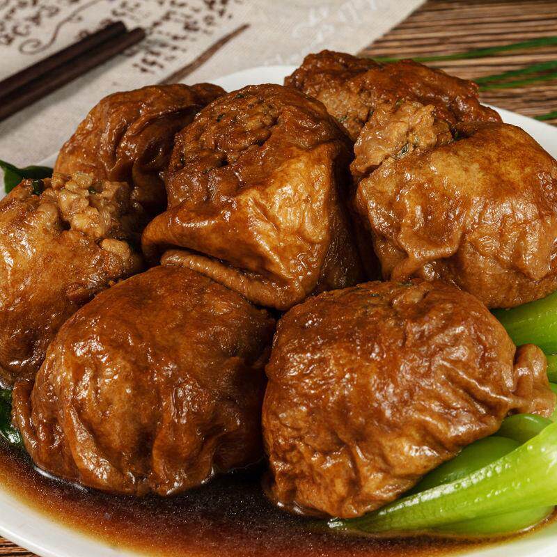 油面筋塞肉无锡材特清水面筋火食麻辣烫KRZ串串面筋球素面筋产豆