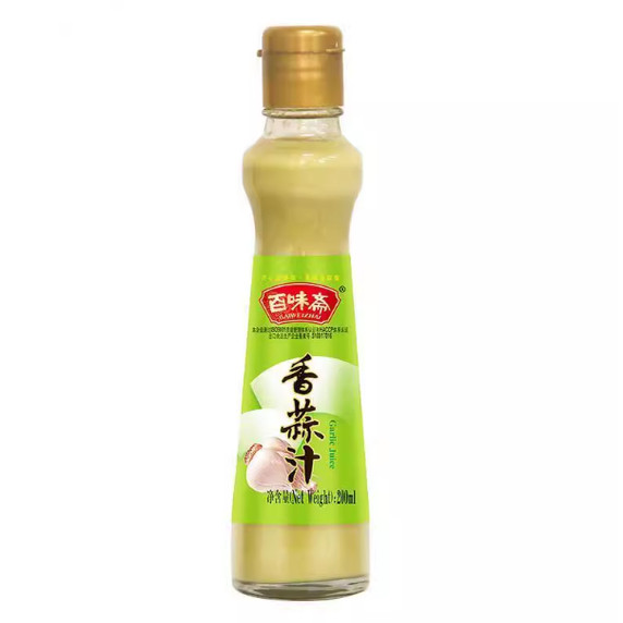 百味斋香蒜汁调味汁 生姜汁凉拌菜调味大蒜汁凉拌菜家用200ml瓶装