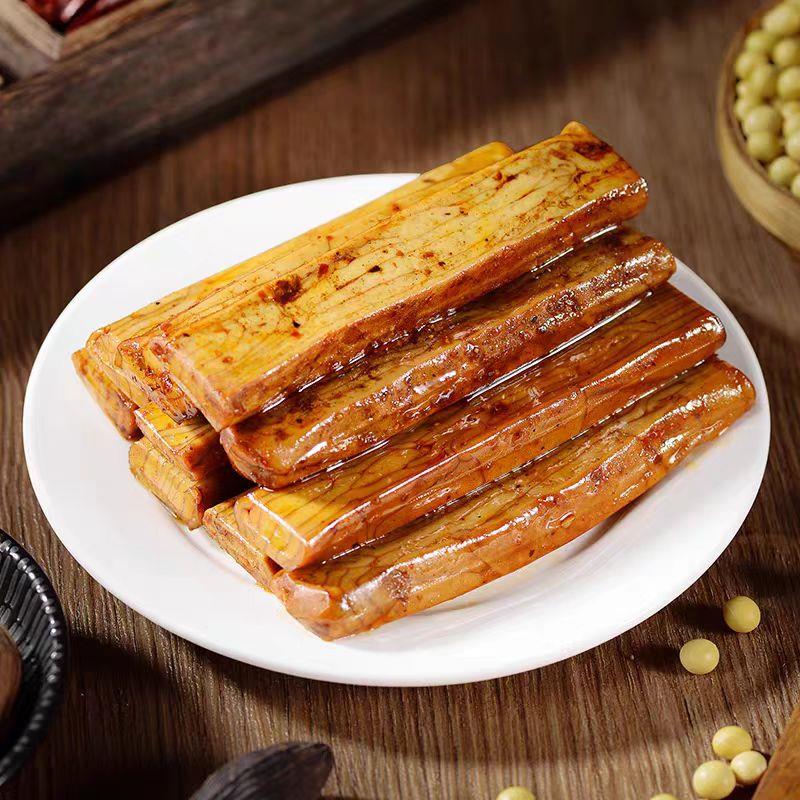 巴蛮子琥焗千层散装500g花豆干香辣卤香味豆腐干零食卤制贵州特产