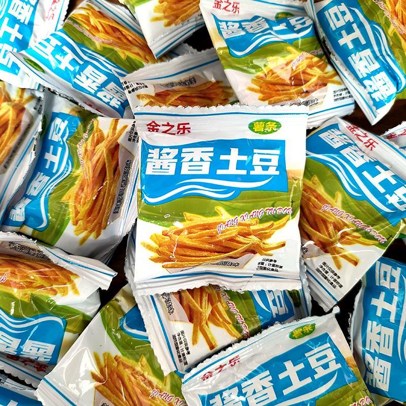 金旧之乐酱香土豆薯条童年儿时怀食品公办室休化闲膨零YYI食小吃