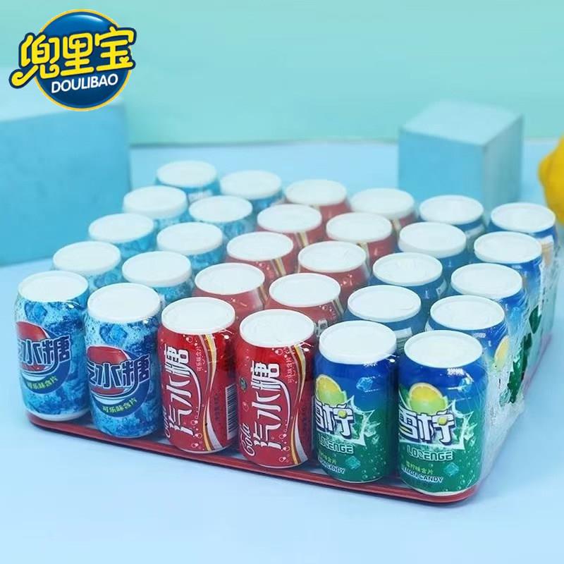 兜里宝怀旧汽水味糖果混合可乐味雪碧味儿童零食瓶装小卖部批超市