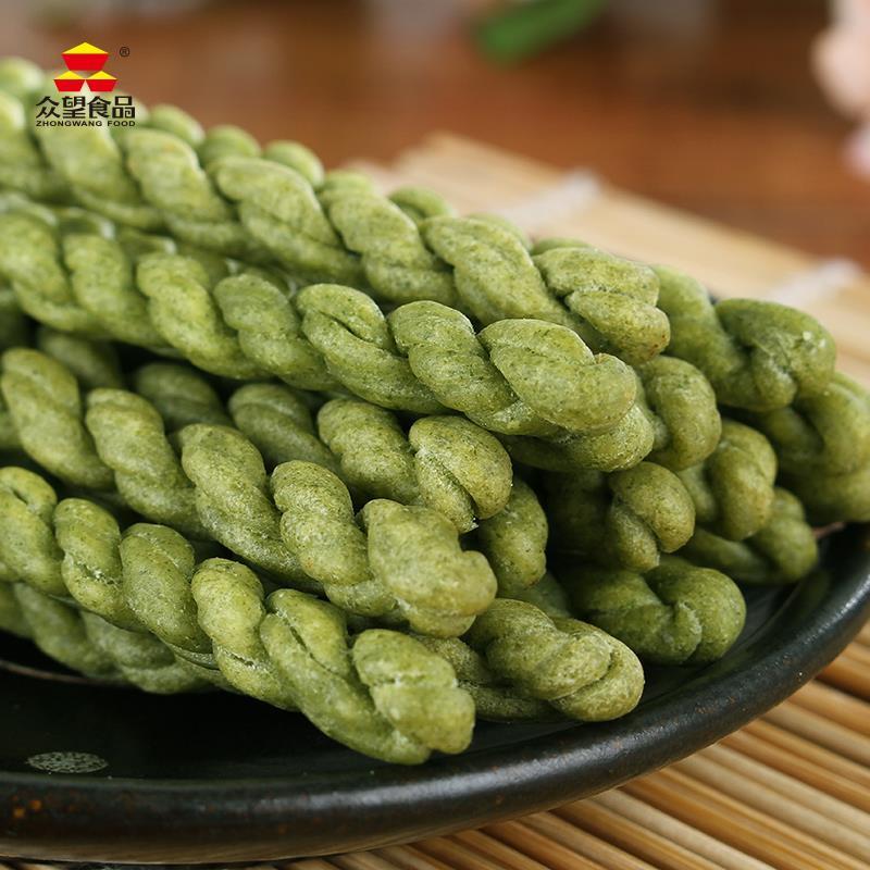 湖味北崇阳特0产众望小麻花海苔咸芝BTE麻甜味闲糕点休小吃50克众