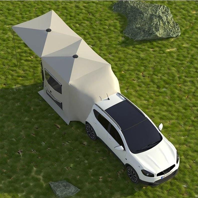 车尾帐篷车边帐篷速开帐篷suv连接帐篷免搭建自驾游遮阳棚延伸帐