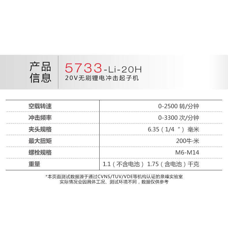 大有锂电无刷电动工具螺丝批充电冲击起子机电动扳手5733-Li-20H