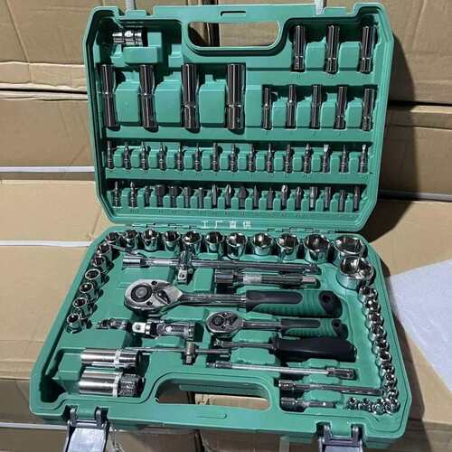 5IJO121件套汽修工具套装套筒扳手组合工具修车工具一整套维修工