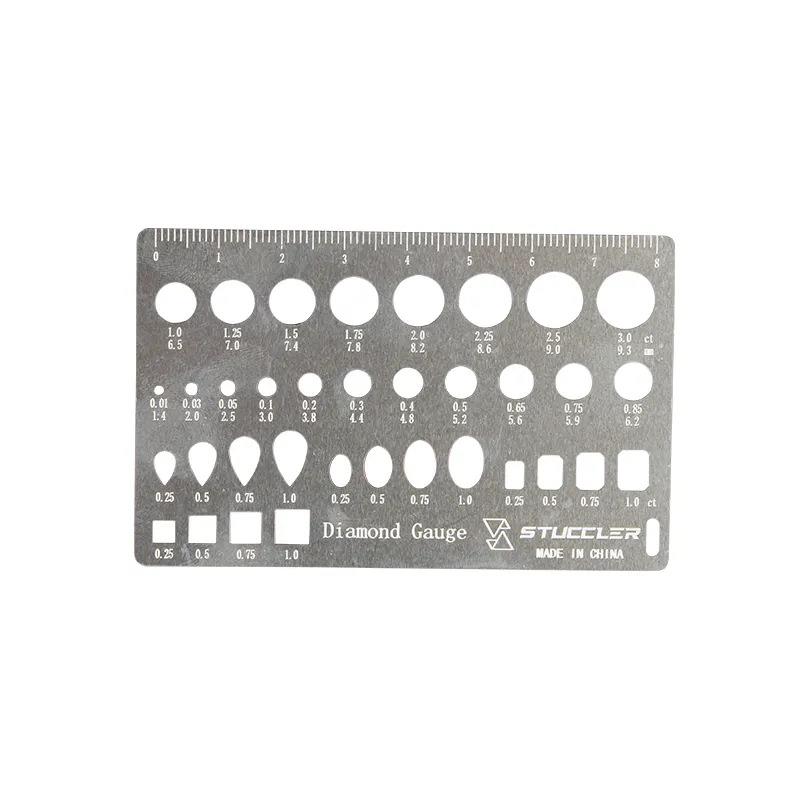 斯图克勒产 Stuccler 成品钻石估算测量卡尺 钻石卡片 钻石量尺