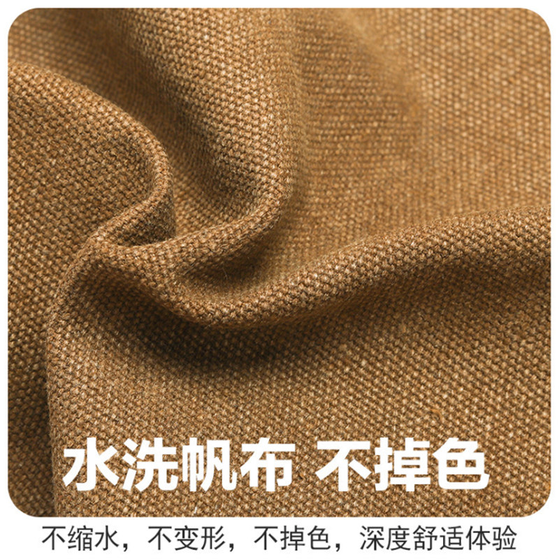 冬季韩时尚围裙饭厅胜刚蝇未王宫店工作服印加厚帆布围腰
