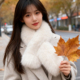 韩版 狐狸毛围巾女冬新款 百搭仿皮草双面毛毛围脖气质护颈毛领围脖