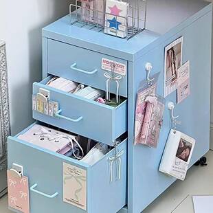 baby蓝桌下收纳书柜移动抽屉式学生宿舍写字台桌下多层置物书架子