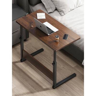 木野拾趣可移动升降桌床边桌家用卧室客厅简易折叠书桌带轮学习桌