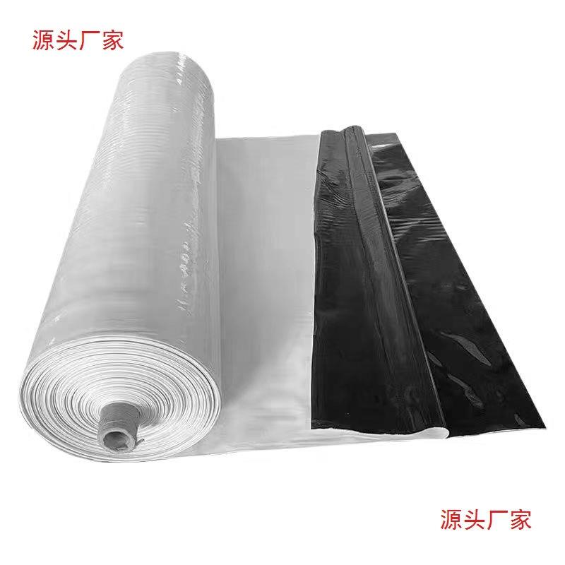 进口黑白膜加厚养殖大棚黑白膜反光隔热膜防晒塑料布食用菌绿白膜