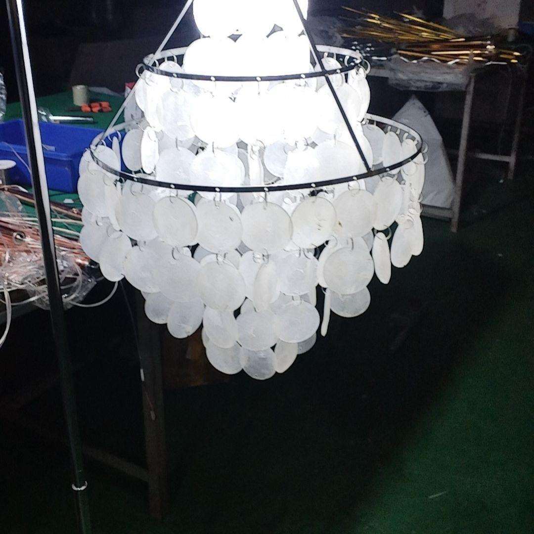 商用灯具装饰新款路引真纯色结婚婚庆路引灯贝壳风铃简约现代220V