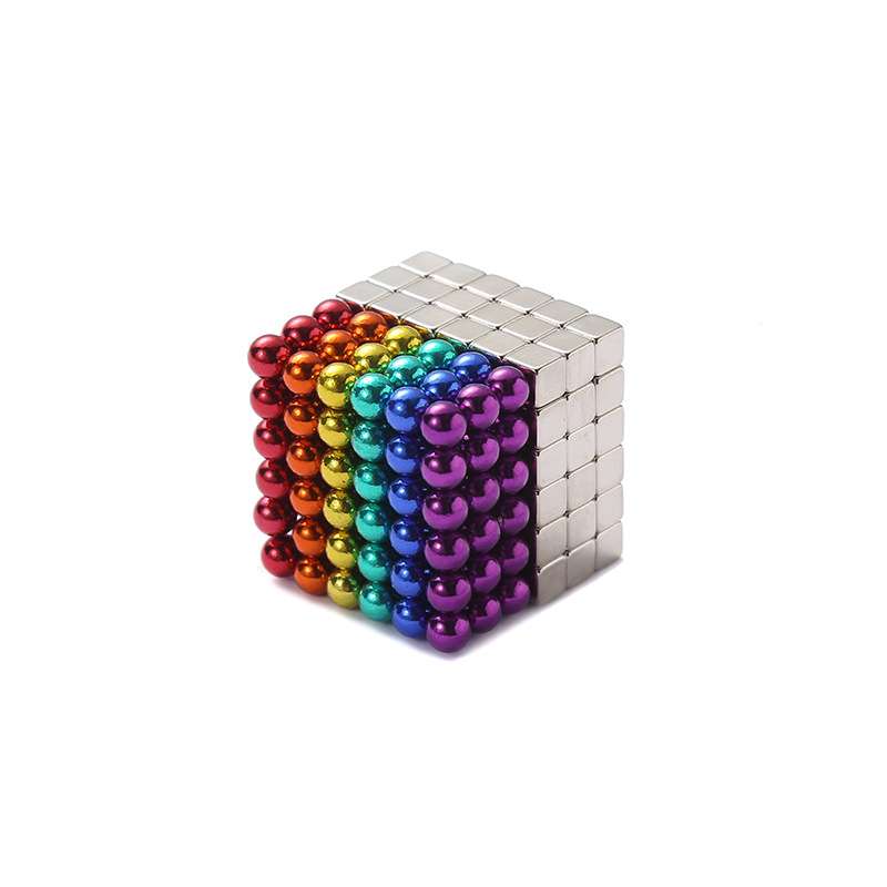 新款魔方巴克块磁力块1000颗磁力球组合彩色磁力珠新奇玩具