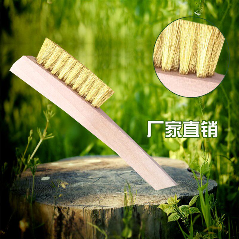 大绒刷铜丝刷理绒刷钢丝绒面皮磨砂皮护理刷干洗洗衣店