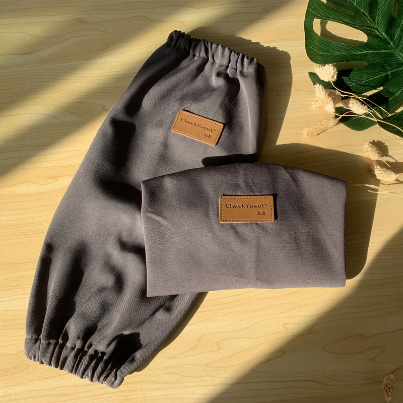 帆布防水套袖办公画画奶茶店服务员厨房男女工作护袖头筒家务清洁