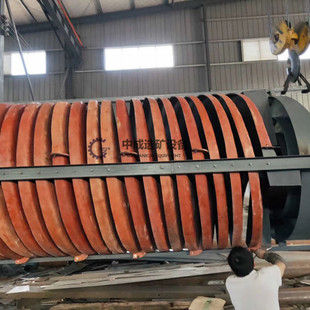 江西选矿设备玻璃钢螺旋溜槽洗选煤重晶石溜槽小型洗沙金溜槽厂家