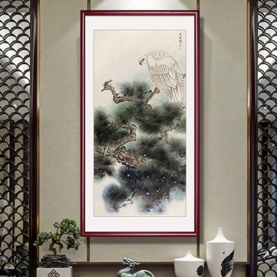 国画玄关画名家田世光鸟图客厅饰画走廊尽酒店壁画