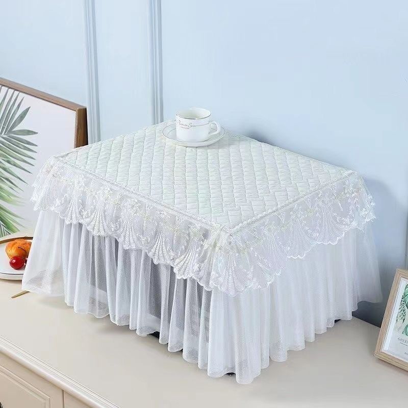 打印机罩子防尘罩全包微波炉罩电烤箱防油防尘罩蕾丝盖布盖巾通用