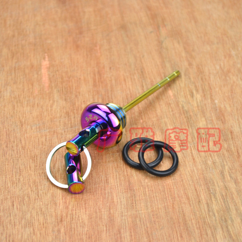 赛科龙RT改装锈钢防盗安全机油尺盖尾牙螺丝盖机油齿轮盖