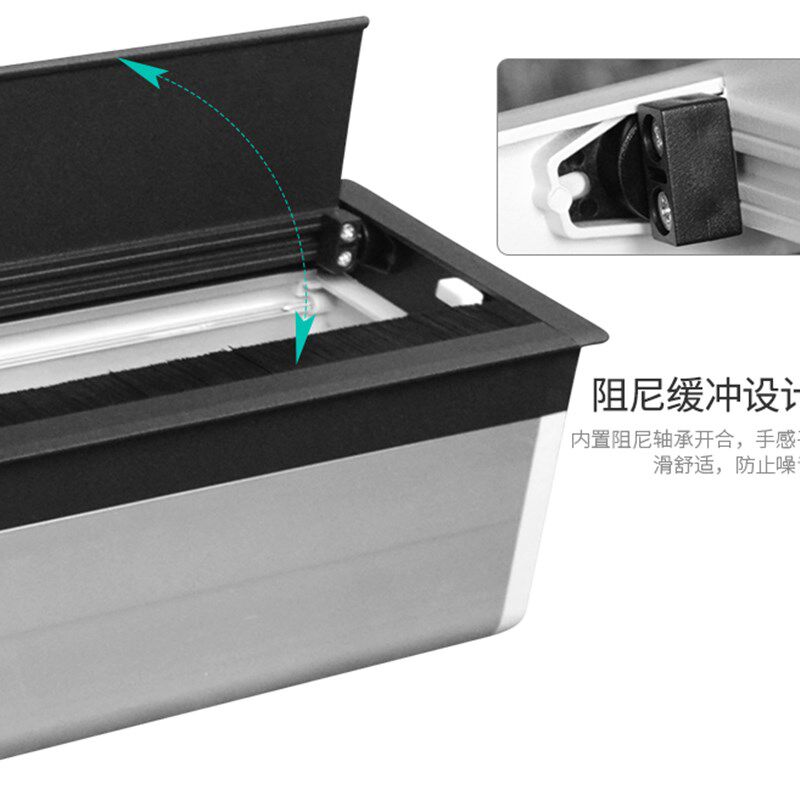 办公桌穿线盖板线饰盖电脑桌长方形线槽内装型