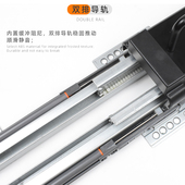 挂衣杆纵向顶装 衣橱浅柜内衣通挂衣架衣帽间伸缩挂衣器黑银