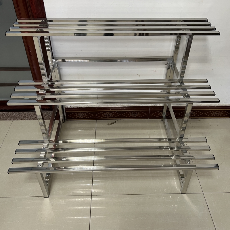 不锈钢阳台花架子阶梯落地式户内外多层肉花盆架置物铁艺装饰客厅