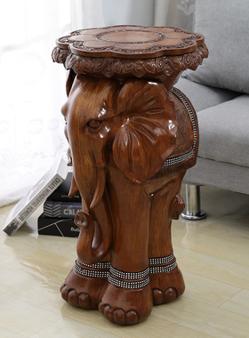 欧式高脚大象客厅装饰家居花瓶凳摆件乔迁新居礼品象凳工艺品