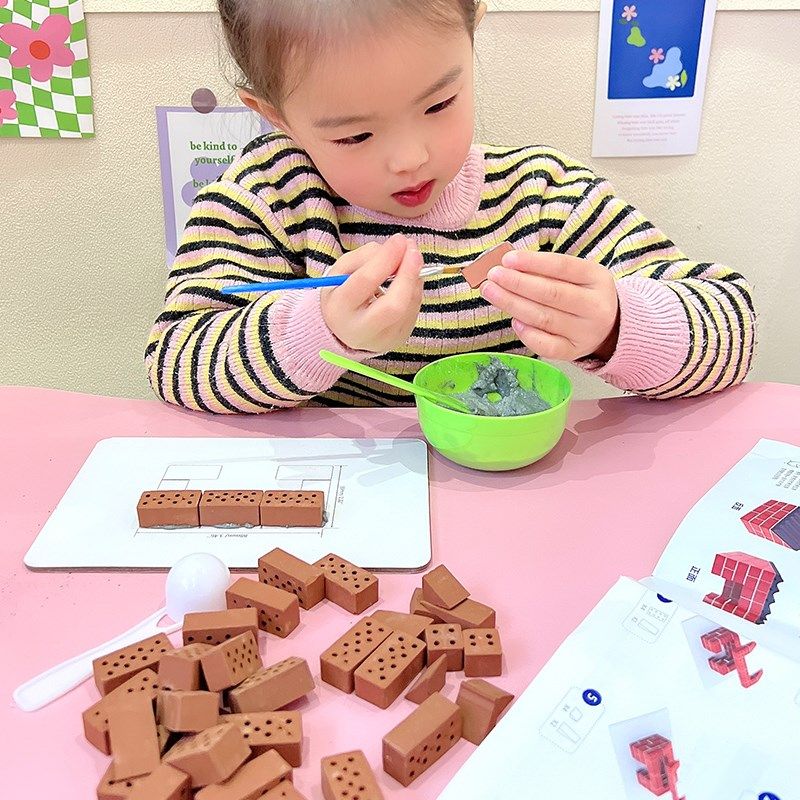 泥瓦匠小小建筑家迷你盖房子真砖头水泥砌墙搭造房子体验装材料包,玩具/童车/益智/积木/模型,搭建建筑/DIY建筑艺术玩具,淘宝优惠券,粉丝福利购,淘宝优惠卷