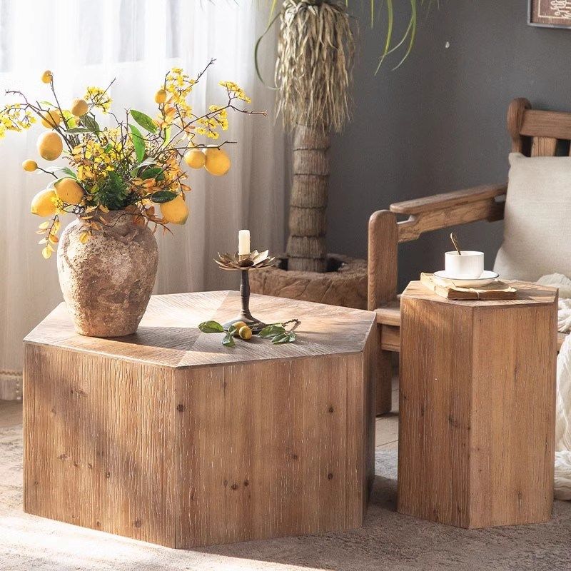 侘寂风实木木头墩子小茶几家具树桩木桩底座客厅沙发边几民宿创意