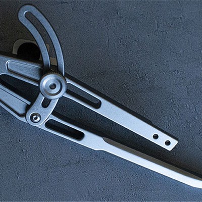 前羽 多功能可夹笔圆规 皮革间距规挖槽器 文具圆规画圆木工划线