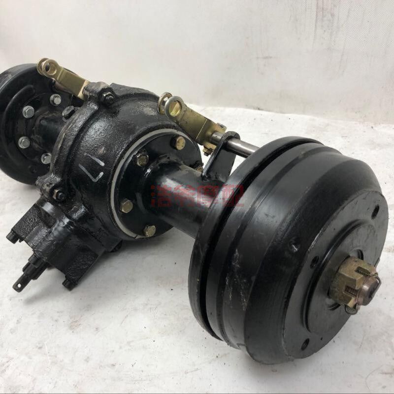 自制轮摩卡丁车后桥沙滩车改装差速轴传动鼓刹后桥长