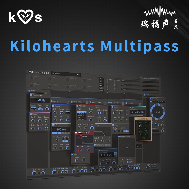Kilohert Multip多频段效果器插件混音后期制作
