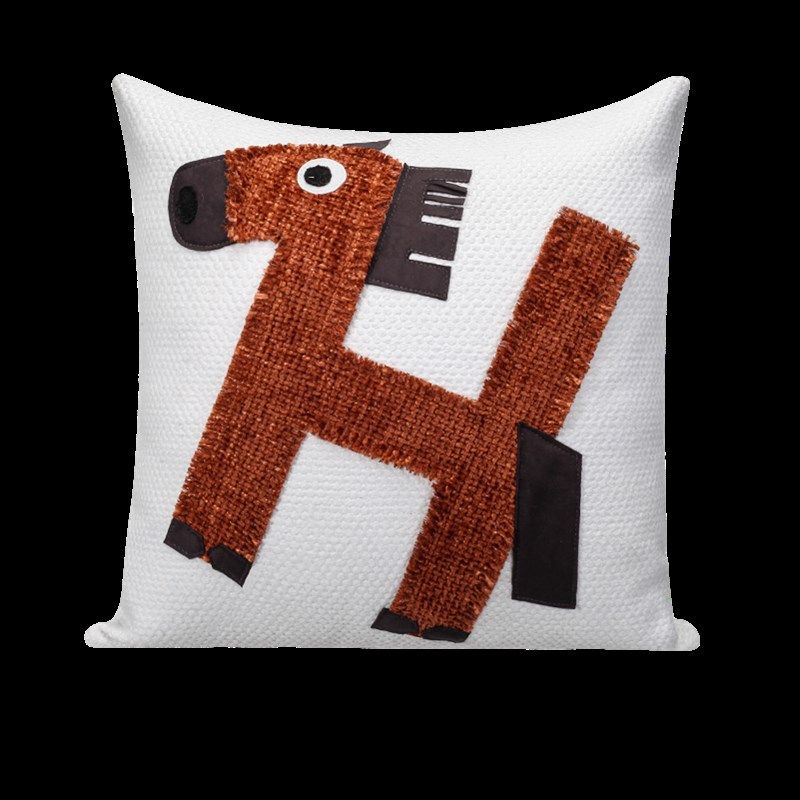 尚塞布艺订制儿童样板房酒店抱枕咖色卡通马方枕靠包现代软装靠垫,居家布艺,靠垫/抱枕,淘宝优惠券,粉丝福利购,淘宝优惠卷