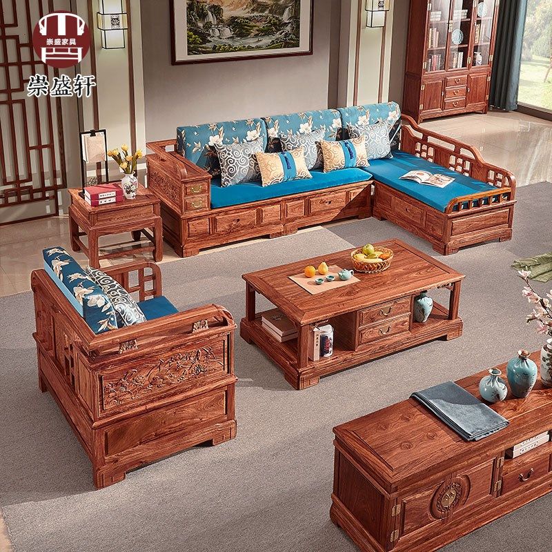 软体刺猬紫檀红木沙发梨木实木客厅贵妃转角现代新家具,住宅家具,红木沙发,淘宝优惠券,粉丝福利购,淘宝优惠卷