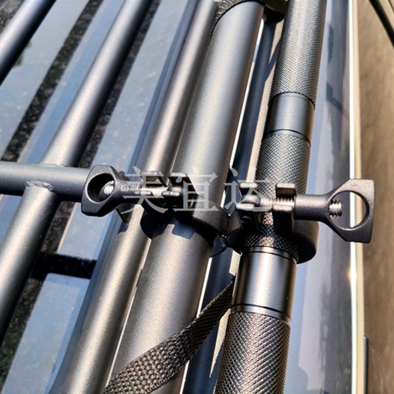 锈钢行李框圆管改装沙漠工兵铲固定快拆装活动支架卡箍卡夹