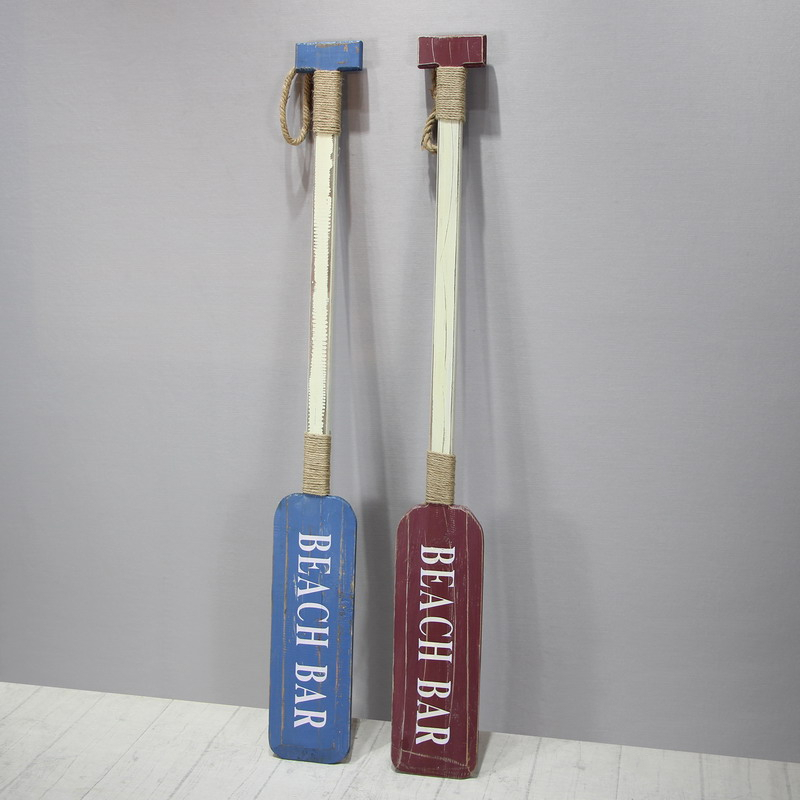 地中海风格木质船桨装饰挂件木质桨片橱窗酒吧船桨摆设墙壁装饰品