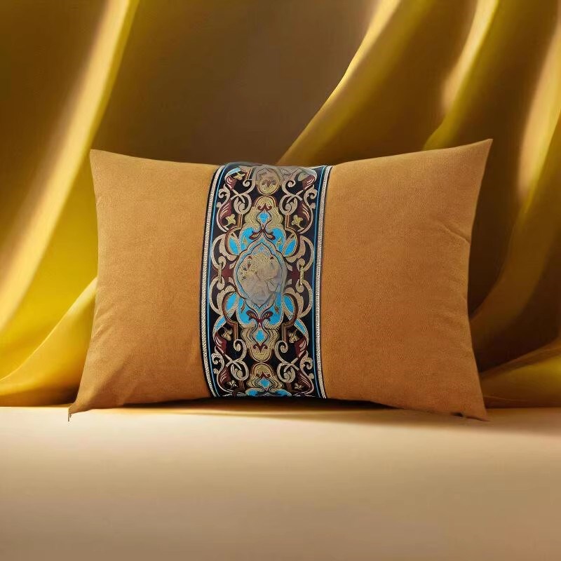 中式红木沙发抱枕家用客厅加大靠枕含芯太师椅靠垫床头腰靠