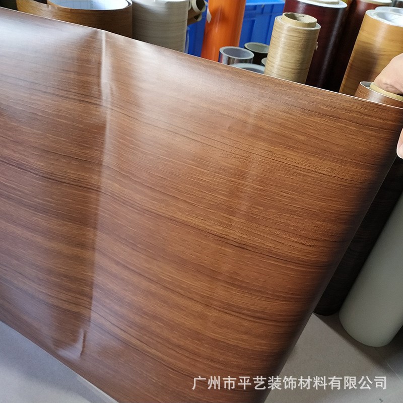 家具翻新贴纸柜子衣橱柜贴纸门贴加厚防水自粘墙纸白木纹波音软片
