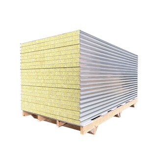 岩棉彩钢板瓦楞板加厚保温板室内隔热板净化夹板库办公室隔墙