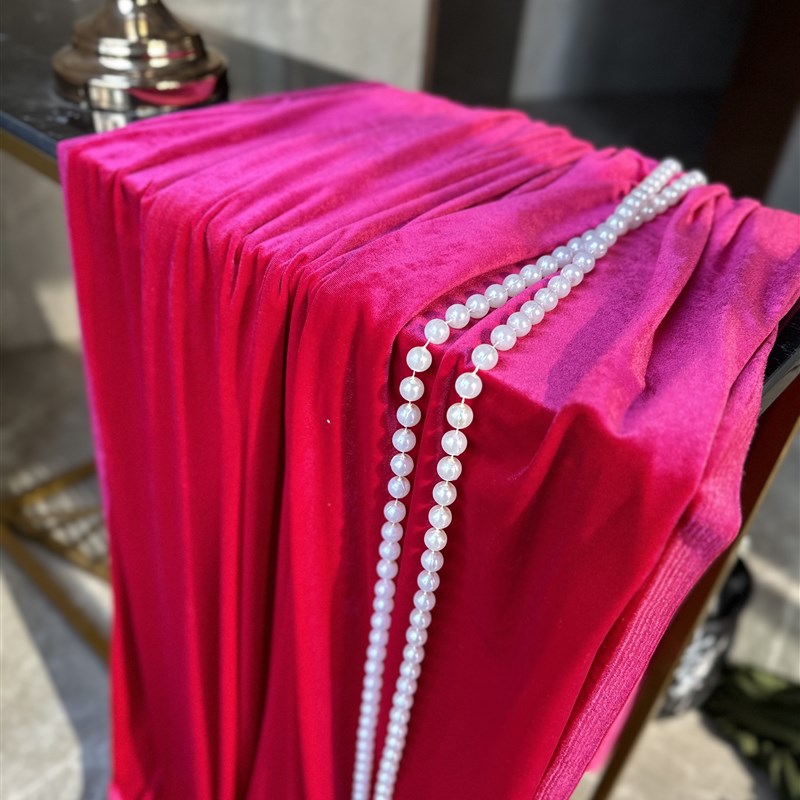 玫红蓝色粉色绿色丝绒布婚庆背景绒布面料布料