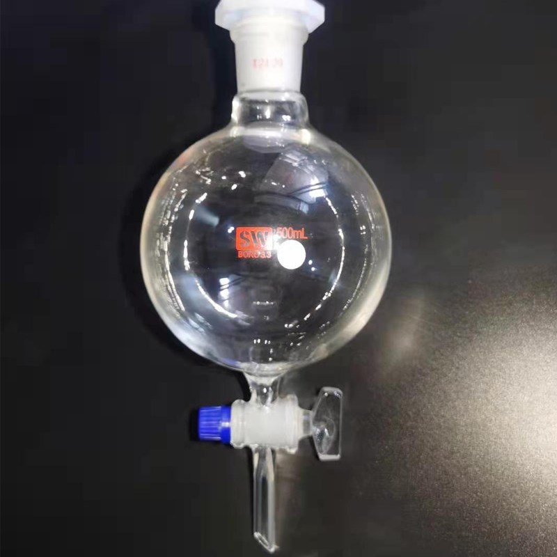 球形分液漏斗0/000/00/1000球型烧瓶漏斗玻璃四氟活塞