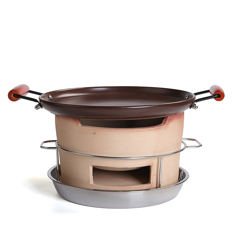 老式烧烤炭炉商用打边炉家用烧碳炉烤肉炉炭火泥炉木炭小炉子火锅